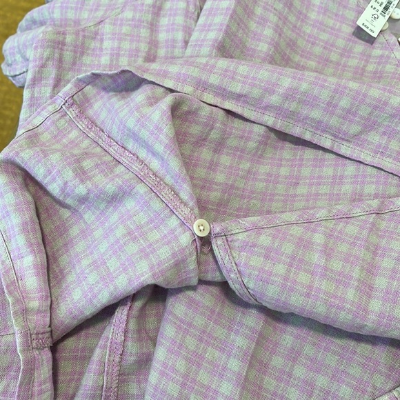 MADEWELL | Linen Blend Gingham Wrap Top - Picture 9 of 9